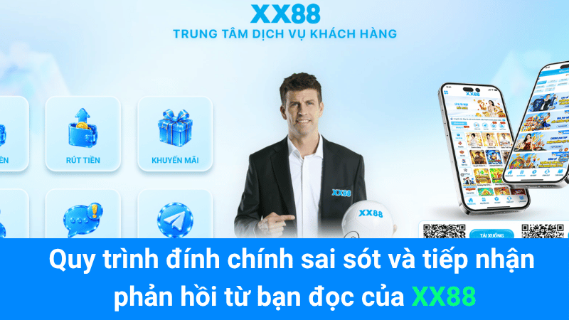 Quy trình đính chính sai sót và tiếp nhận phản hồi từ bạn đọc của XX88