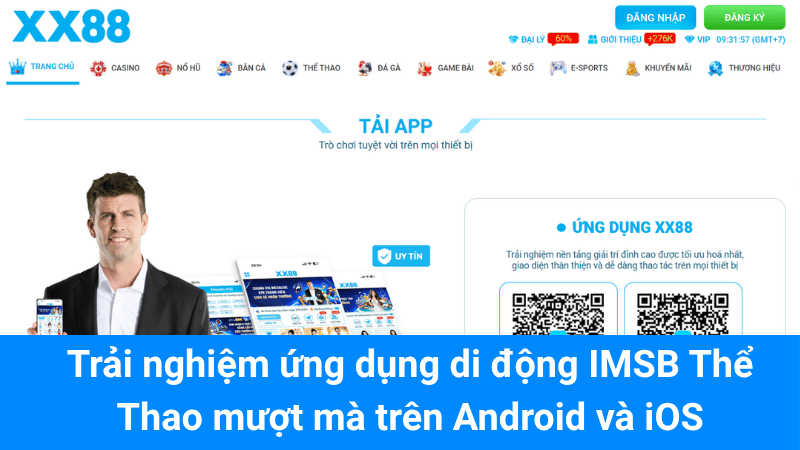 Trải nghiệm ứng dụng di động IMSB Thể Thao mượt mà trên Android và iOS
